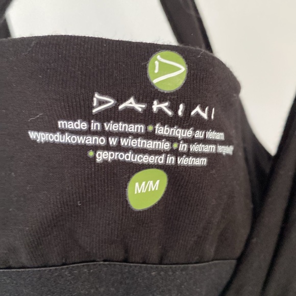 DAKINI black beach athletic sundress twisted back M - Picture 2 of 3